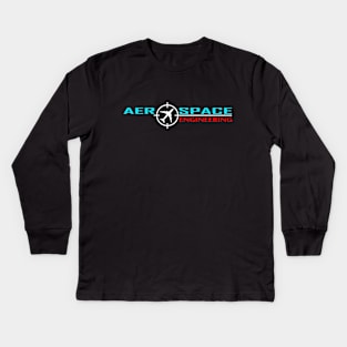 aerospace engineer, airplane aeronautical engineer design Kids Long Sleeve T-Shirt